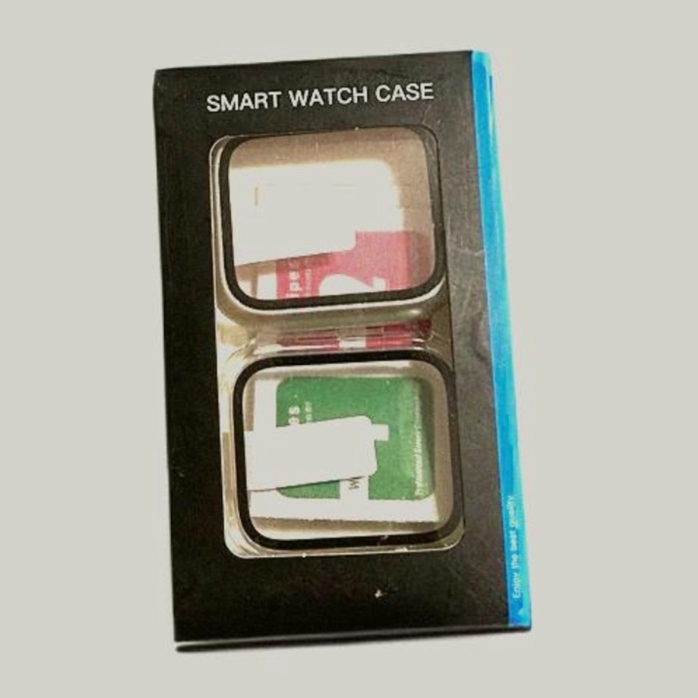 Smart watch case 2pack (clear & silver) 41mm